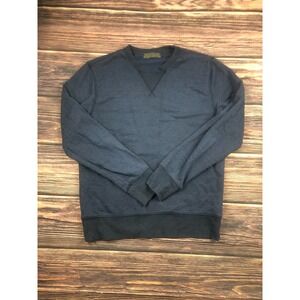 Giordano Mens Size Large Crewneck Sweater Navy Blue